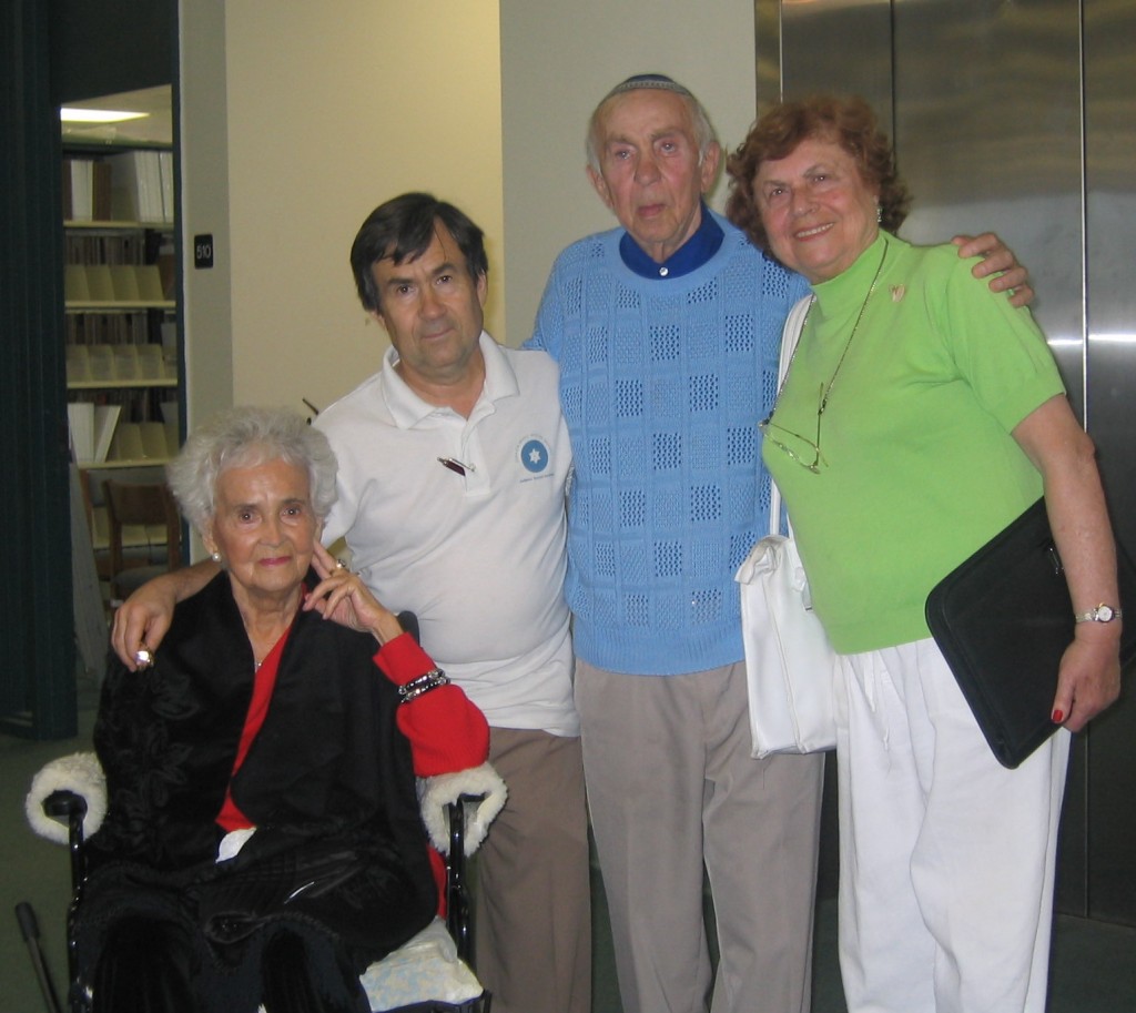 Photo of  From left: Hedvah and Ben Aroni, Louis and Rouhama Danto