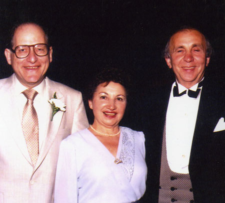From left: Jack & Hinda Saul, Louis Danto