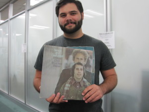 William was happy to find this classic Simon and Garfunkle album.
