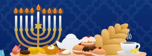Animation from Google Search Engine Celebrating Chanukah