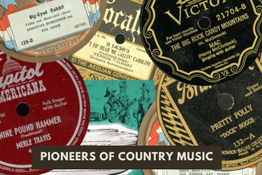 Pioneering Bands of the 1920s vintage records collage